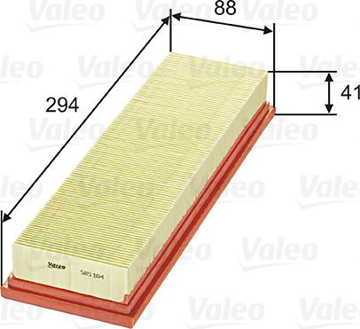 Valeo 585104 - Filter za zrak www.molydon.hr