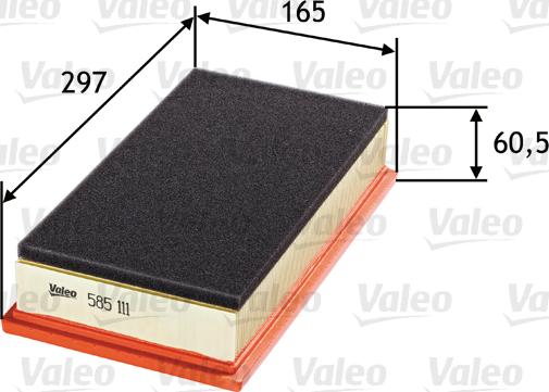 Valeo 585111 - Filter za zrak www.molydon.hr