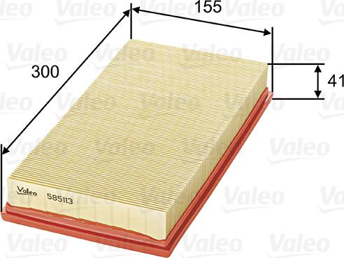 Valeo 585113 - Filter za zrak www.molydon.hr