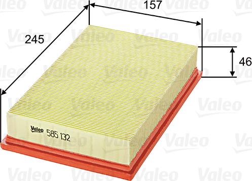 Valeo 585132 - Filter za zrak www.molydon.hr