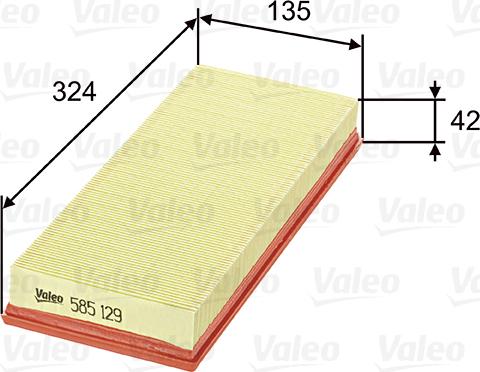 Valeo 585129 - Filter za zrak www.molydon.hr