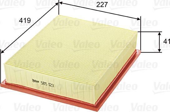 Valeo 585123 - Filter za zrak www.molydon.hr