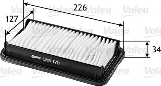 Valeo 585170 - Filter za zrak www.molydon.hr