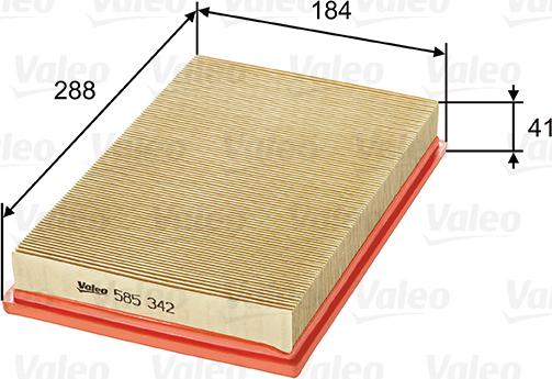 Valeo 585342 - Filter za zrak www.molydon.hr