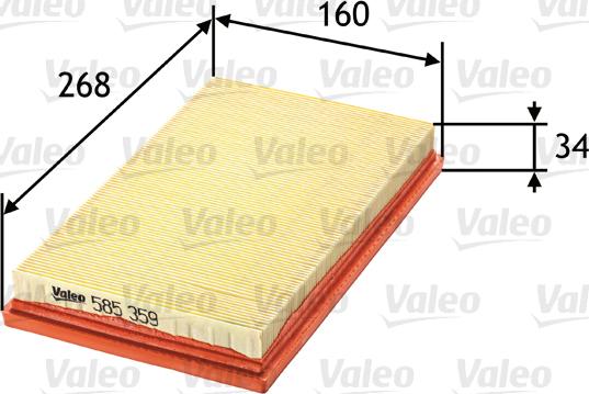 Valeo 585359 - Filter za zrak www.molydon.hr