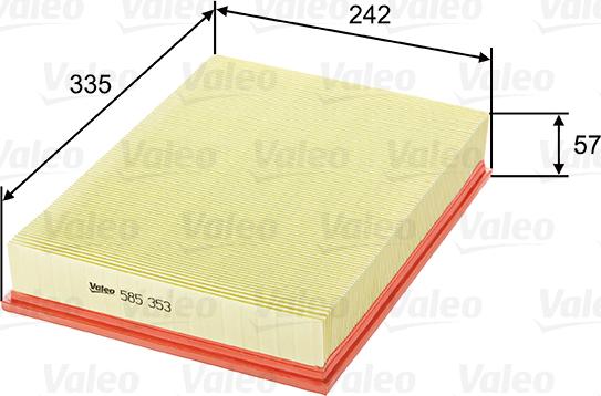 Valeo 585353 - Filter za zrak www.molydon.hr