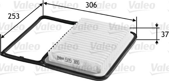 Valeo 585386 - Filter za zrak www.molydon.hr