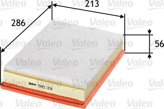 Valeo 585331 - Filter za zrak www.molydon.hr