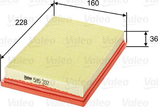 Valeo 585337 - Filter za zrak www.molydon.hr