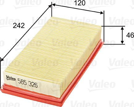 Valeo 585326 - Filter za zrak www.molydon.hr