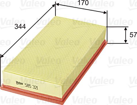 Valeo 585321 - Filter za zrak www.molydon.hr