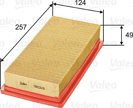 Valeo 585328 - Filter za zrak www.molydon.hr