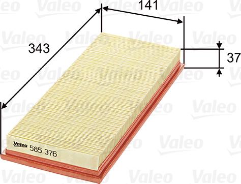 Valeo 585376 - Filter za zrak www.molydon.hr