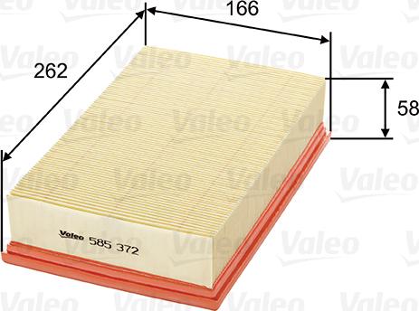 Valeo 585372 - Filter za zrak www.molydon.hr