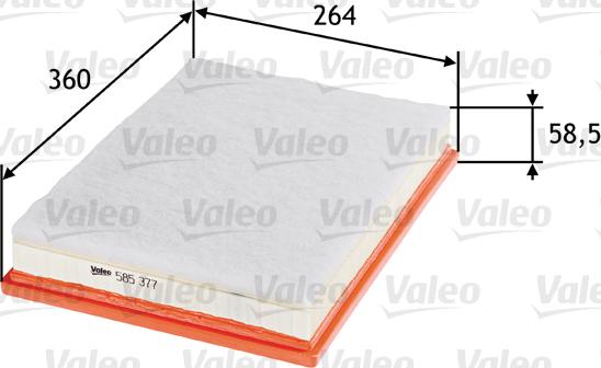 Valeo 585377 - Filter za zrak www.molydon.hr