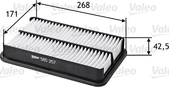 Valeo 585257 - Filter za zrak www.molydon.hr