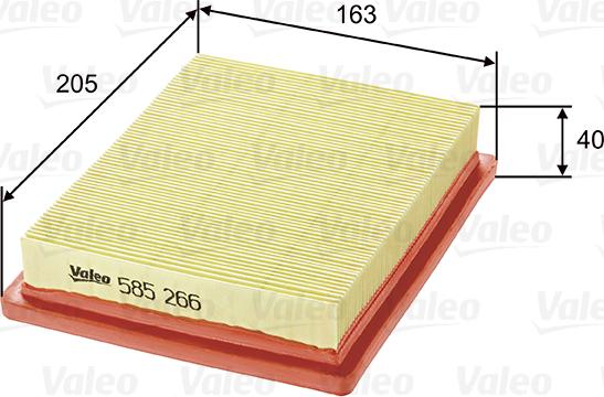 Valeo 585266 - Filter za zrak www.molydon.hr