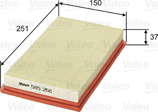 Valeo 585268 - Filter za zrak www.molydon.hr