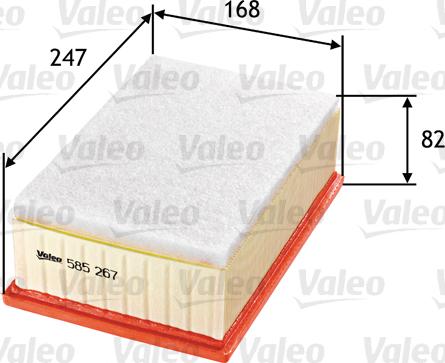 Valeo 585267 - Filter za zrak www.molydon.hr