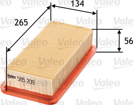 Valeo 585209 - Filter za zrak www.molydon.hr