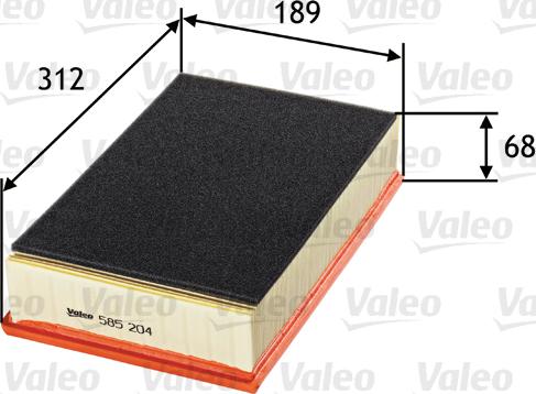 Valeo 585204 - Filter za zrak www.molydon.hr