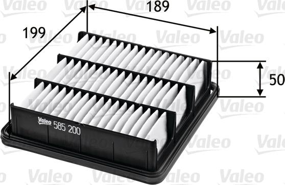 Valeo 585200 - Filter za zrak www.molydon.hr