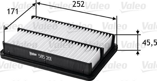 Valeo 585201 - Filter za zrak www.molydon.hr