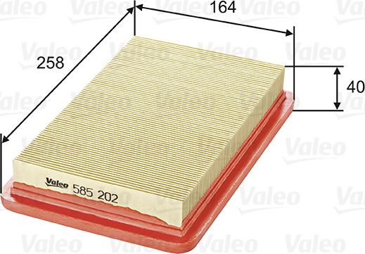 Valeo 585202 - Filter za zrak www.molydon.hr