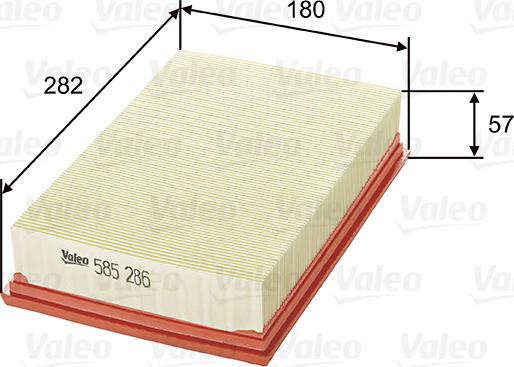 Valeo 585286 - Filter za zrak www.molydon.hr