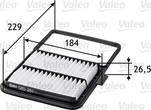 Valeo 585287 - Filter za zrak www.molydon.hr