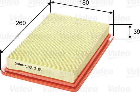 Valeo 585235 - Filter za zrak www.molydon.hr