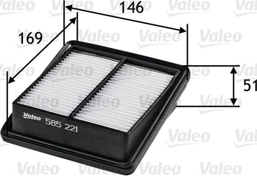 Valeo 585221 - Filter za zrak www.molydon.hr