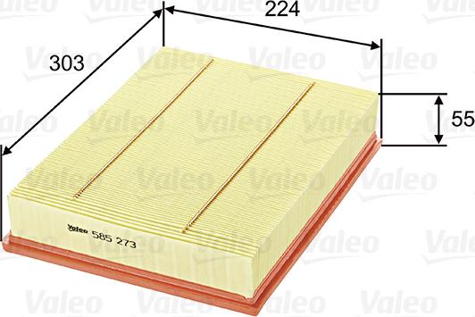 Valeo 585273 - Filter za zrak www.molydon.hr