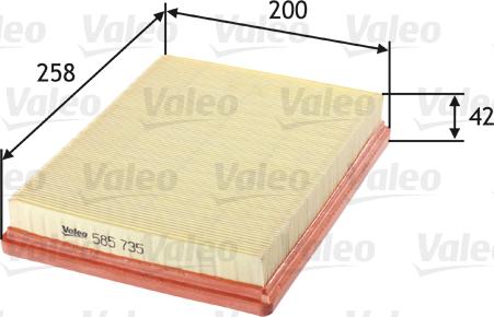 Valeo 585735 - Filter za zrak www.molydon.hr