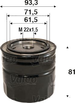 Valeo 586110 - Filter za ulje www.molydon.hr