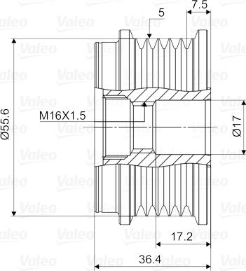 Valeo 588099 - Remenica, alternator www.molydon.hr