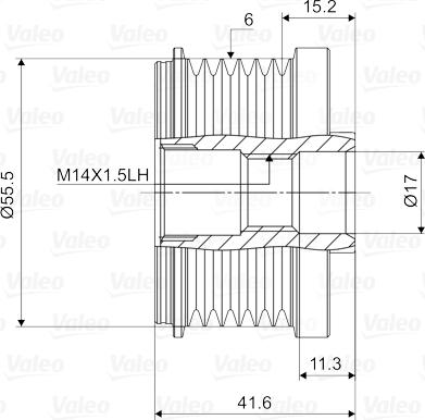 Valeo 588047 - Remenica, alternator www.molydon.hr