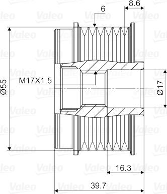 Valeo 588058 - Remenica, alternator www.molydon.hr