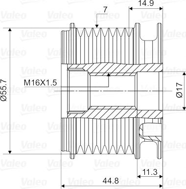 Valeo 588060 - Remenica, alternator www.molydon.hr