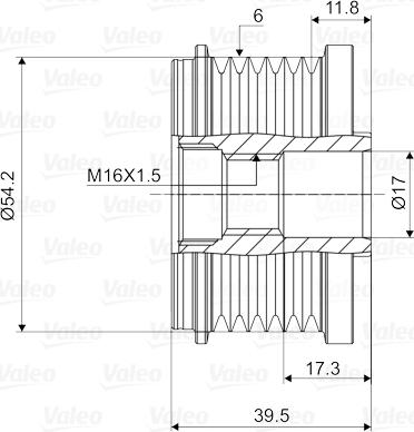 Valeo 588062 - Remenica, alternator www.molydon.hr