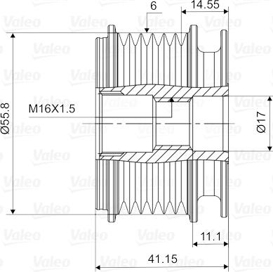 Valeo 588001 - Remenica, alternator www.molydon.hr