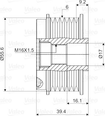 Valeo 588013 - Remenica, alternator www.molydon.hr