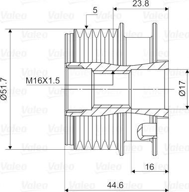 Valeo 588083 - Remenica, alternator www.molydon.hr