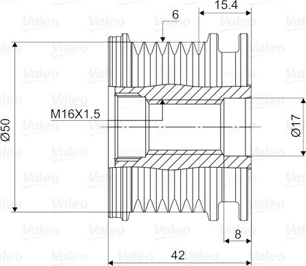 Valeo 588039 - Remenica, alternator www.molydon.hr