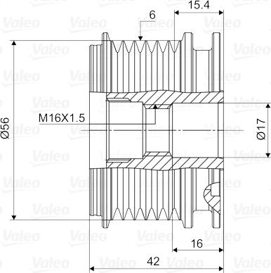 Valeo 588024 - Remenica, alternator www.molydon.hr