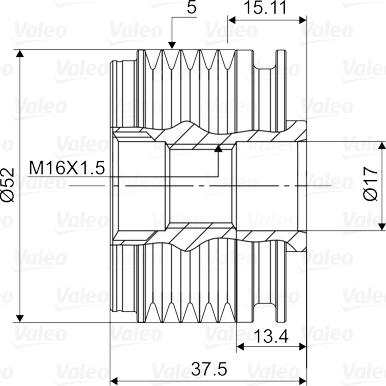 Valeo 588109 - Remenica, alternator www.molydon.hr