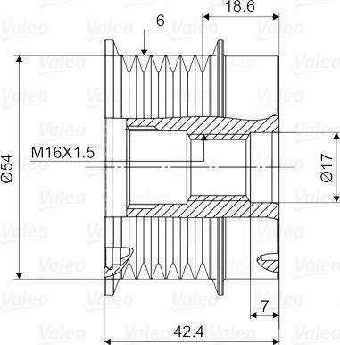 Valeo 588126 - Remenica, alternator www.molydon.hr