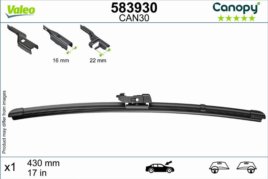 Valeo 583930 - Metlica brisača www.molydon.hr