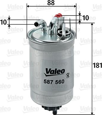 Valeo 587560 - Filter za gorivo www.molydon.hr