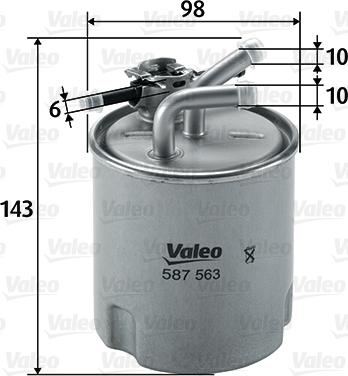 Valeo 587563 - Filter za gorivo www.molydon.hr